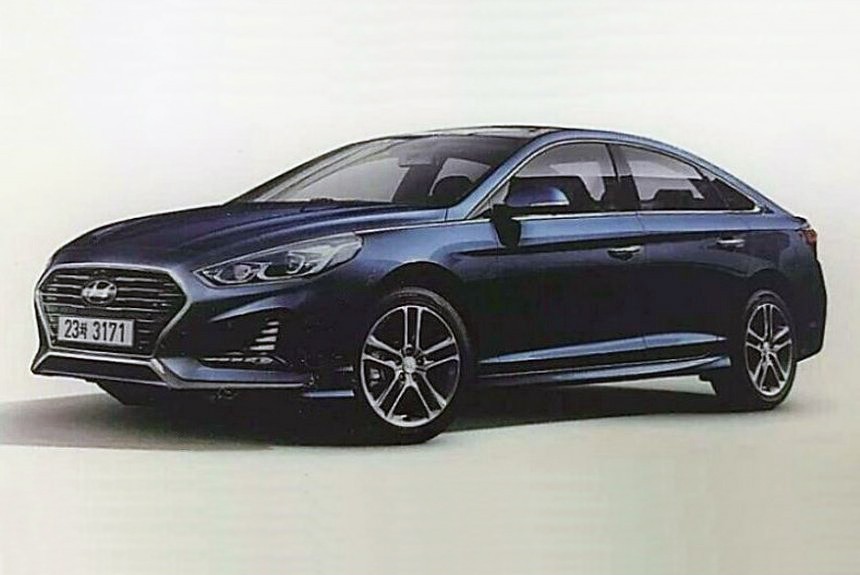 В сеть попал снимок обновленной Hyundai Sonata Фотографию рестайлингового седана седьмого поколения разместил авторитетный среди поклонников корейских машин сайт hyundai-blog.com