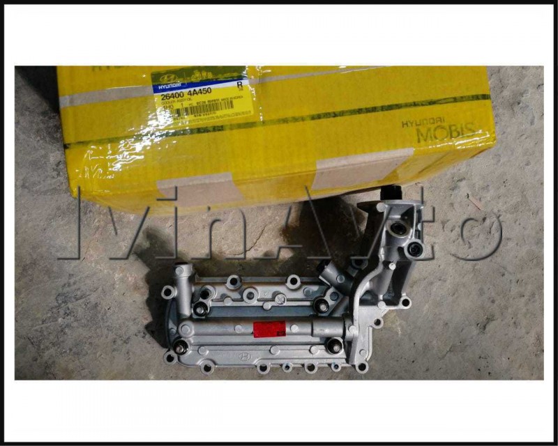 Маслоохладитель/теплообменник радиатор масляный Е4 P2 Hyundai/Kia 264004A450