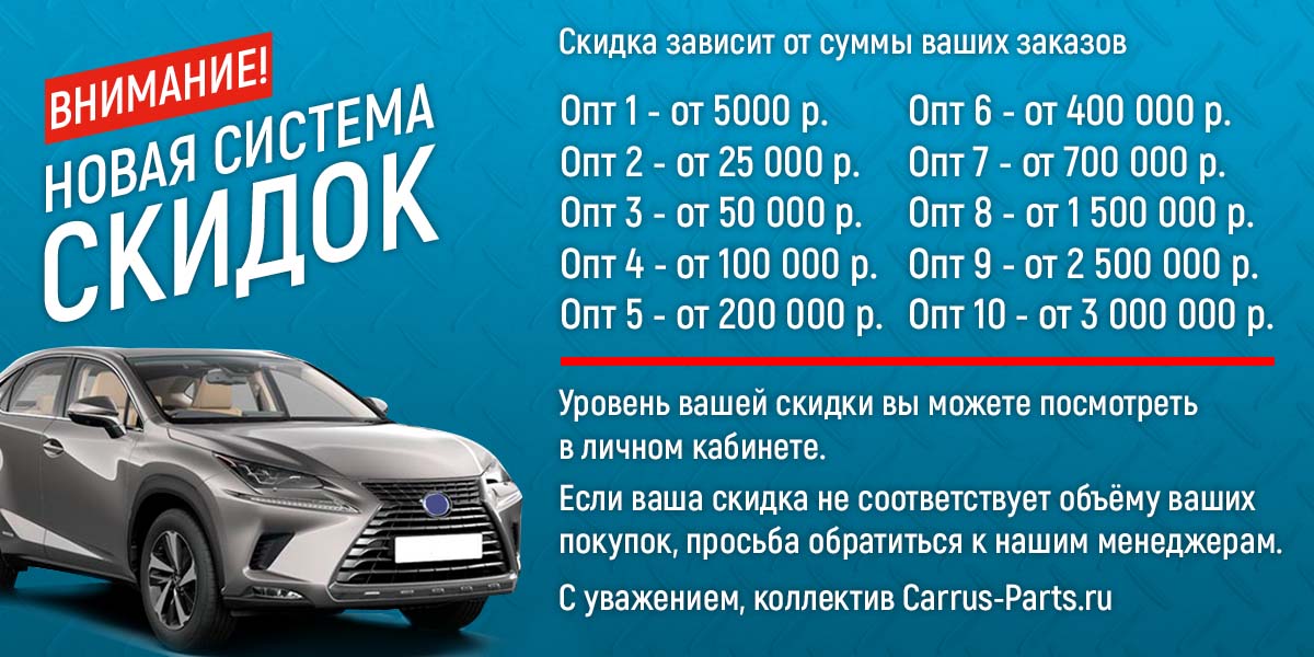 Новая система скидок!