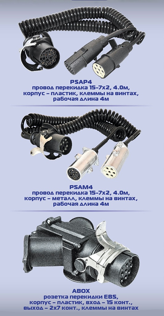 Разъем прицепа 15 контактный