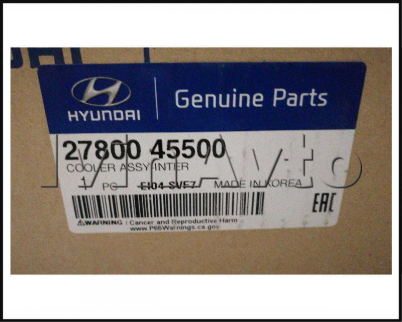 Интеркулер D4DD Hyundai/Kia 2780045500