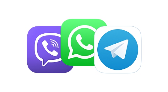 WhatsApp Viber Telegramm