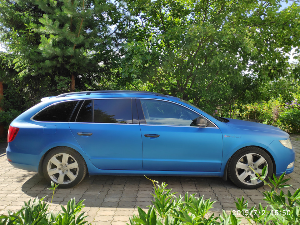 Занижение skoda superb 2