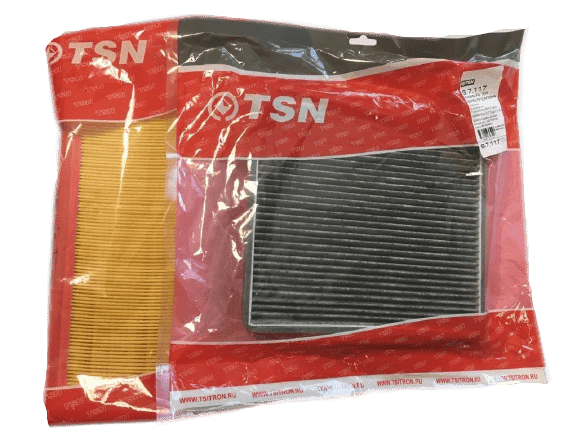 Воздушные и салонные фильтры TSN по специальной цене