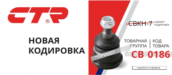 Новая кодировка продукции CTR