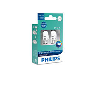 Лампы к-кт W5W 12V-LED 1,0W (W2,1x9,5d) 6000K T10, карт.2 шт