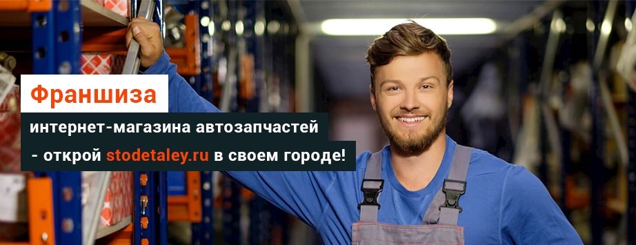 Франшиза интернет-магазина запчастей stodetaley.ru