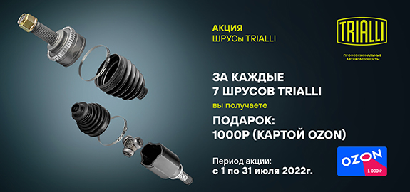 Акция: TRIALLI дарит подарки
