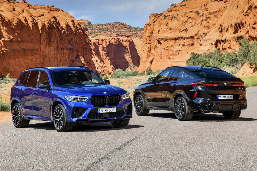 Пружины с занижением для BMW X5M (F95) и пружины с занижением для BMW X6M (F96)