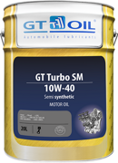 Моторное масло GT OIL 8809059407332 GT Turbo SM 10W-40 полусинтетика 10W-40 20 л.
