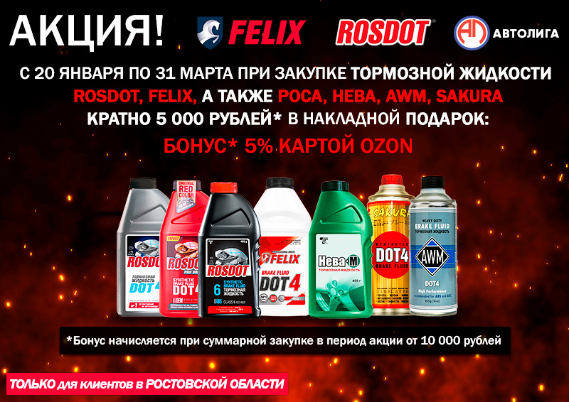 Акция по тормозным жидкостям