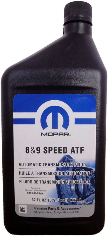 MOPAR 68218925AB Масло трансмиссионное MOPAR ATF 8-9-Speed (0,946л)
