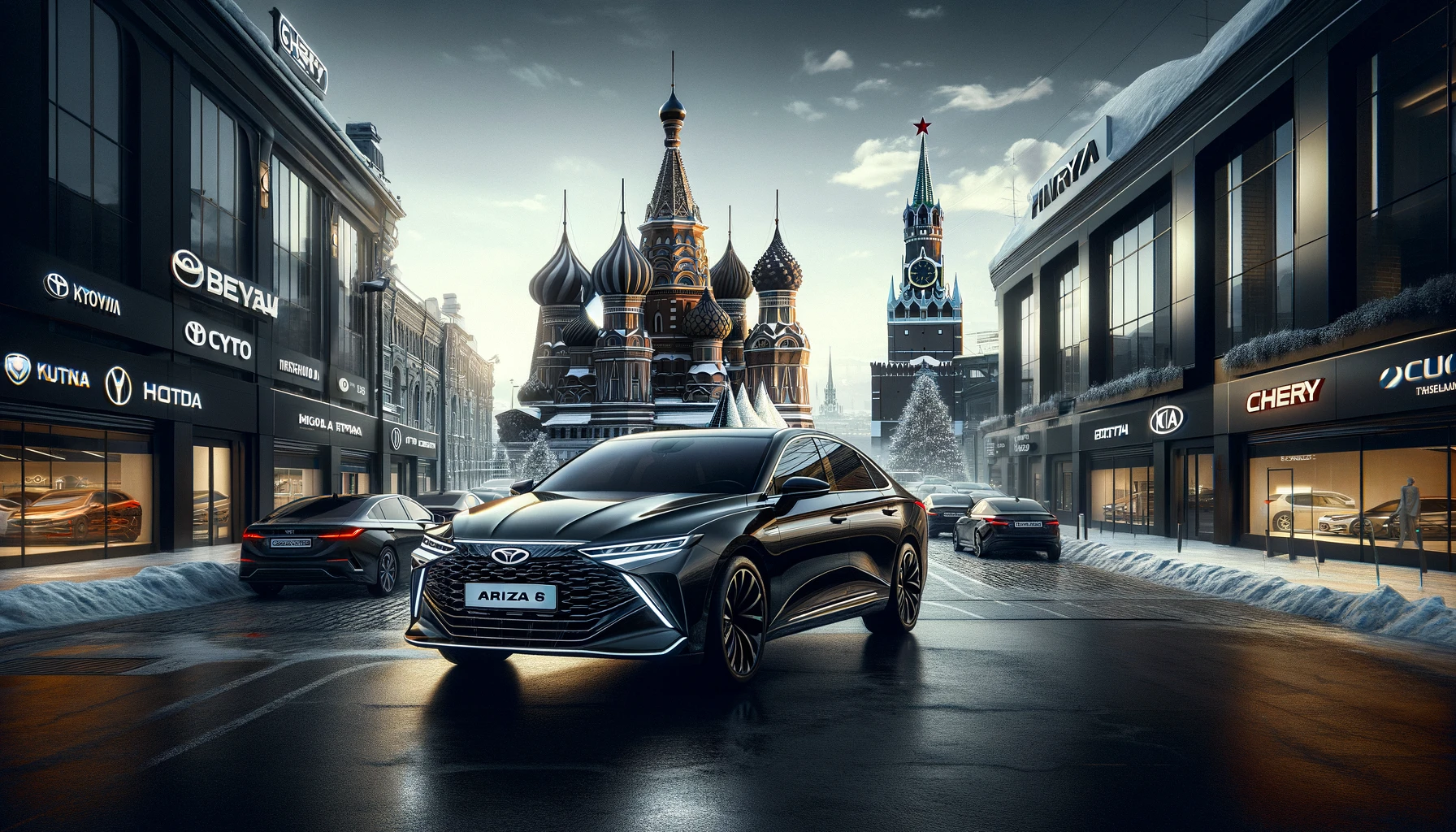 Новый гибридный седан Chery Arizzo 8 в России: старт продаж в 2024 году