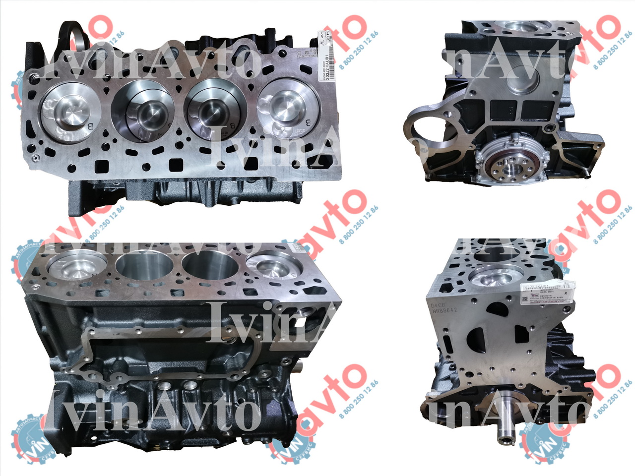 Блок цилиндров Starex H-1 (2.5-A) евро4 в сборе Hyundai-Kia 203J24AU01 211024AA10A 203J24AU00