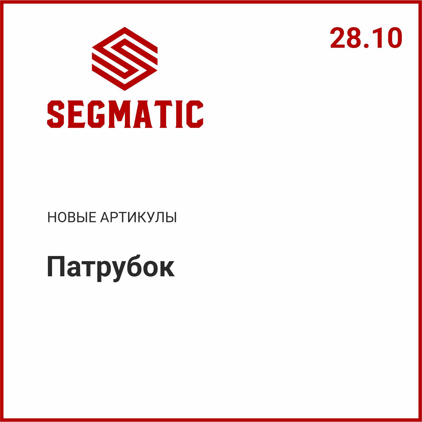 Расширение ассортимента SEGMATIC