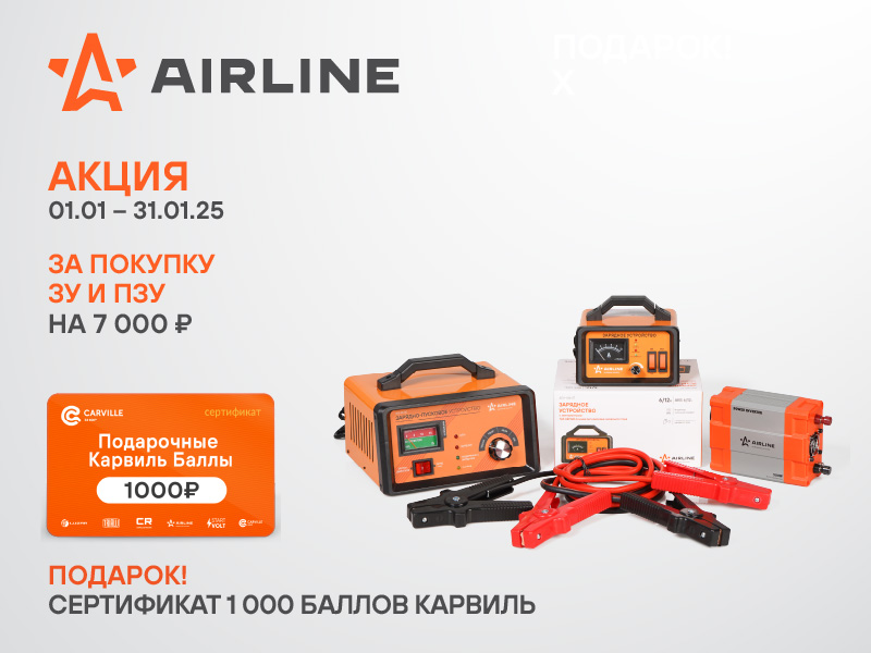Акция по ЗУ и ПЗУ AIRLINE