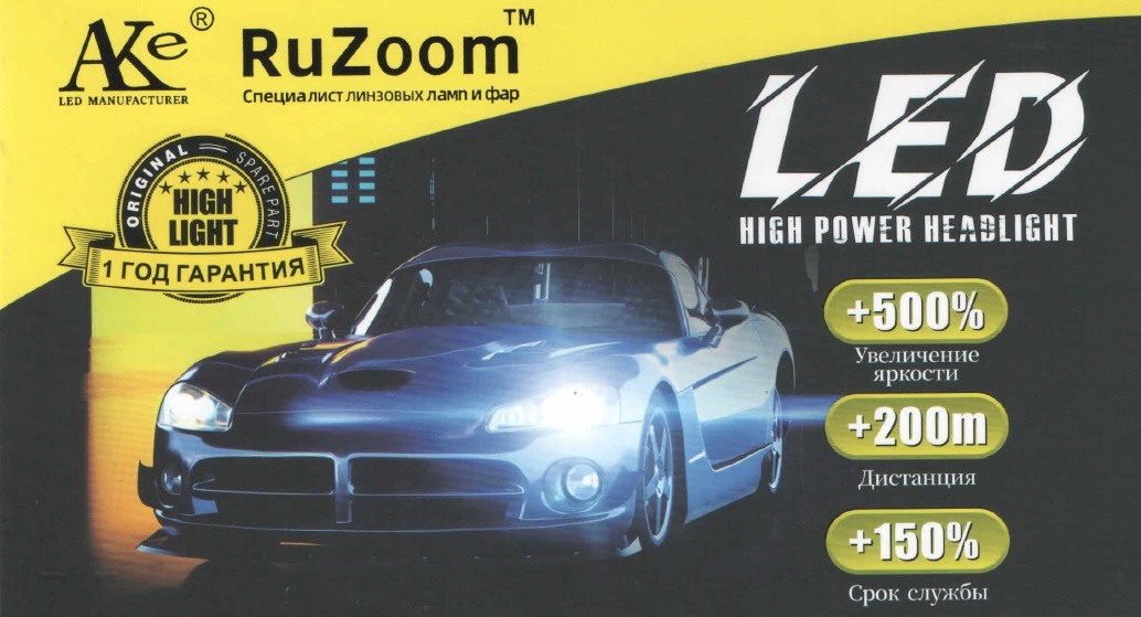 Новые поступления светодиодной оптики RuZoom