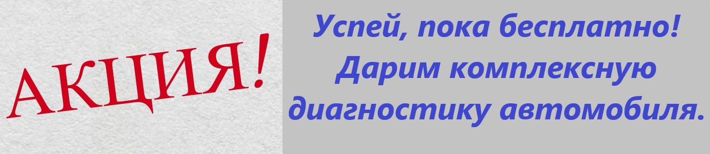 Успей, пока бесплатно! Дарим комплексную диагностику автомобилям при последующем ремонте.