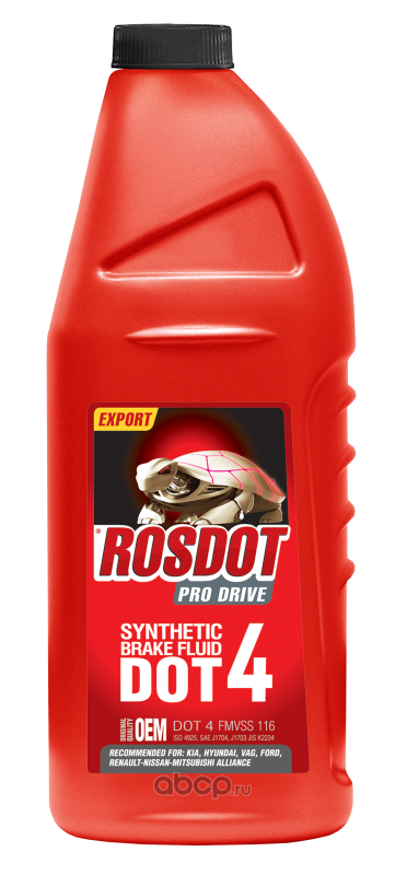 Тормозная жидкость RosDOT 4 PRO DRIVE RED
