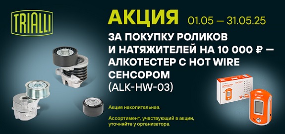 Акция: Подарок за покупку роликов TRIALLI 