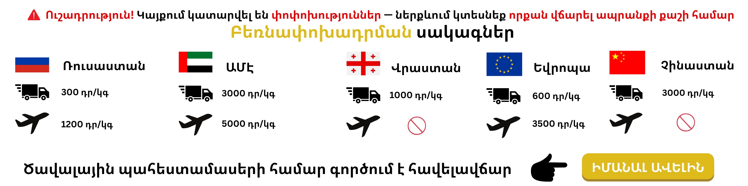 Shipping Tariffs