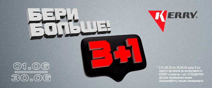 3+1 АКЦИЯ KERRY ИЮНЬ 2025 г.