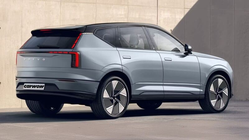 тизер задних фонарей volvo ex60