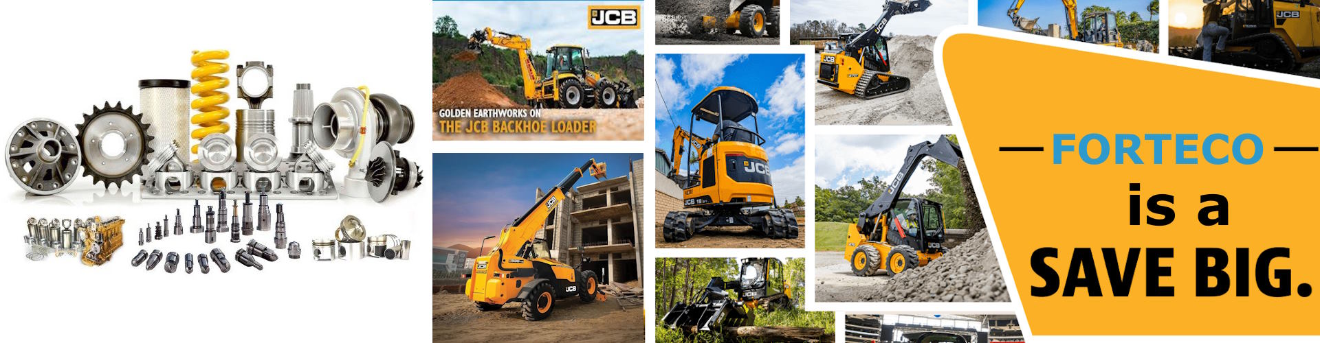 FORTECO запчасти для спецтехники JCB