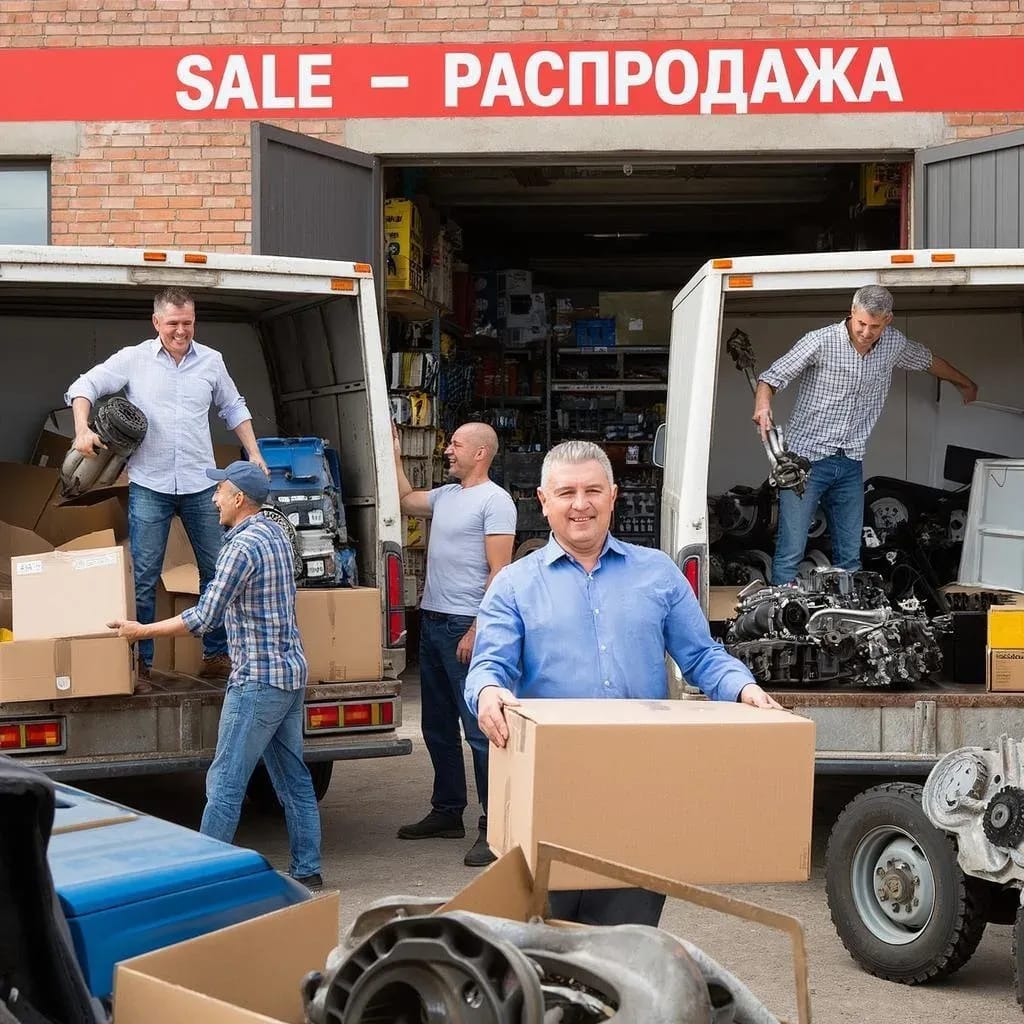 Распродажа склада запчастей в г. Волжский