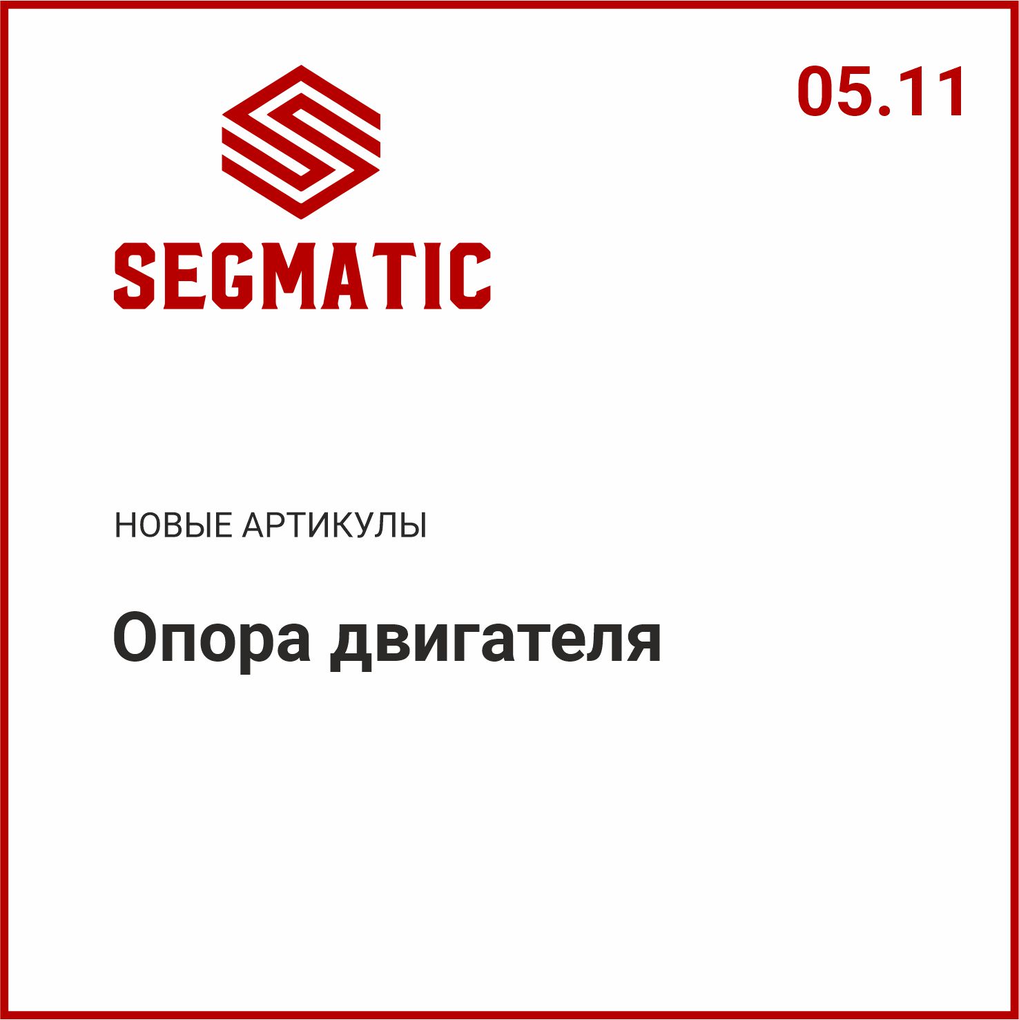 Расширение ассортимента SEGMATIC