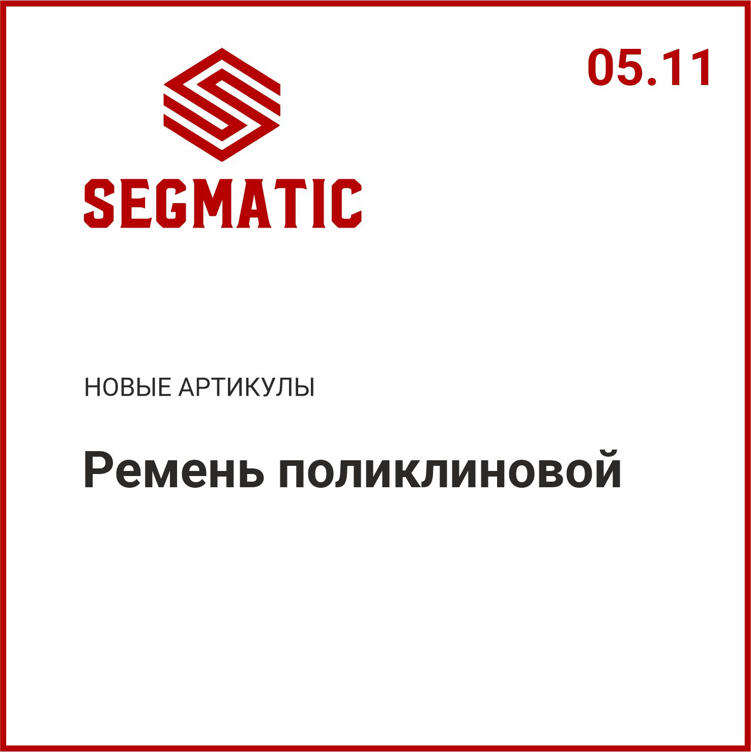 Расширение ассортимента SEGMATIC