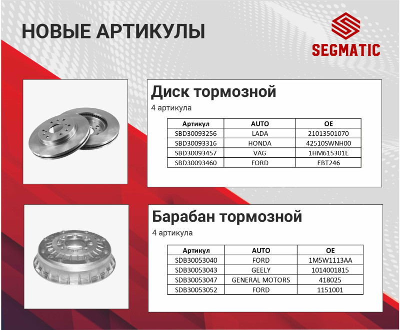 диски барабаны