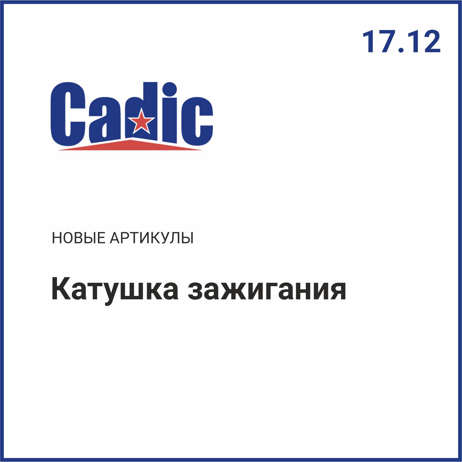 Расширение ассортимента CADIC
