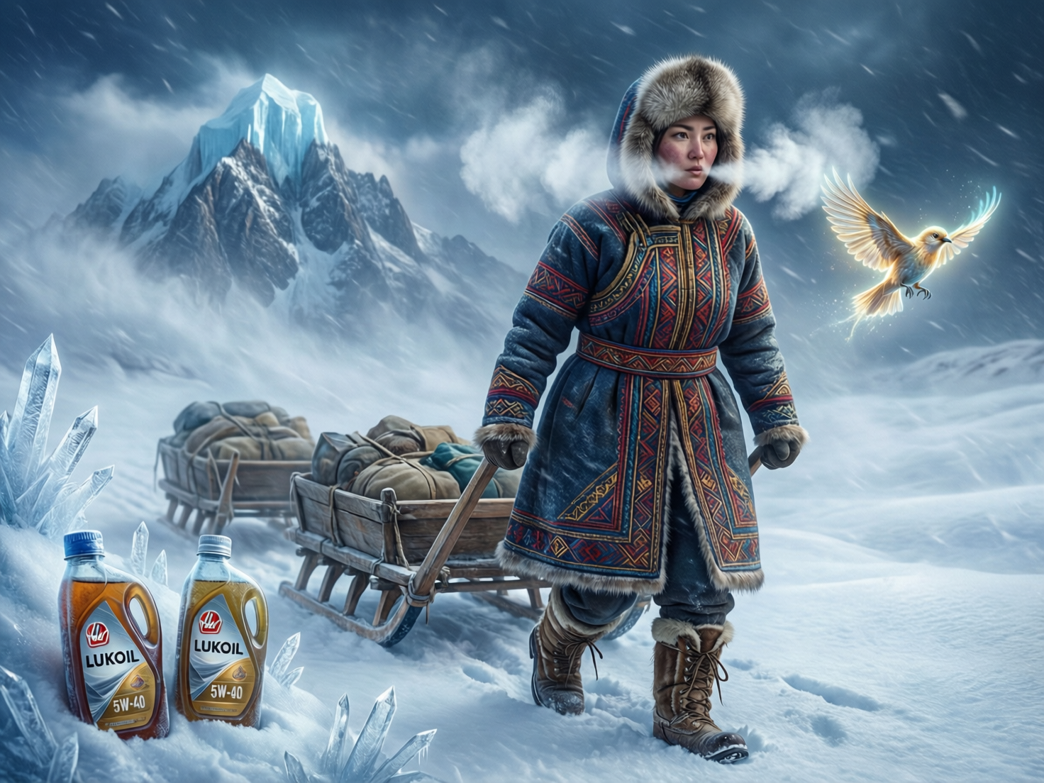 Масла Лукойл в сибирских морозах: ненецкая сказка о выносливости