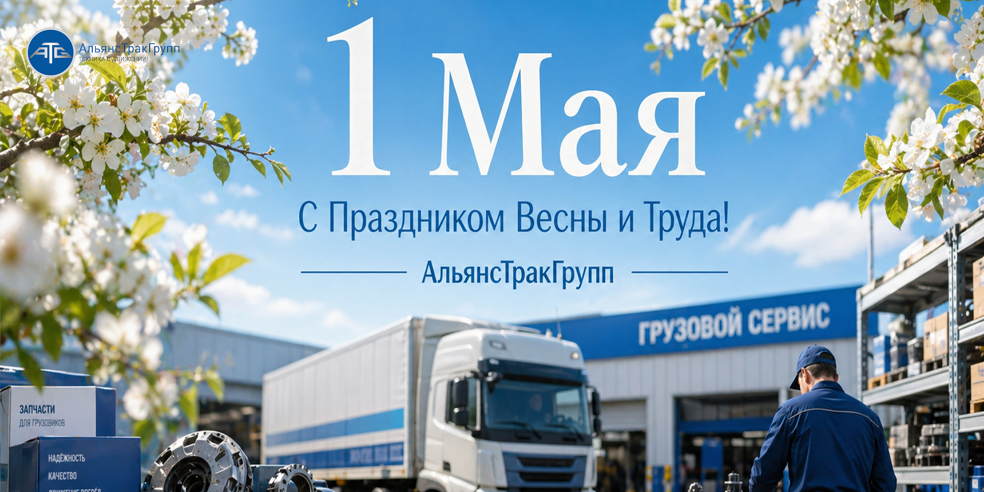 Поздравляем клиентов и партнёров с 1 Мая — Праздником Весны и Труда
