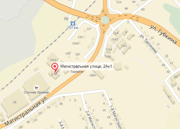 Магистральный проезд карта