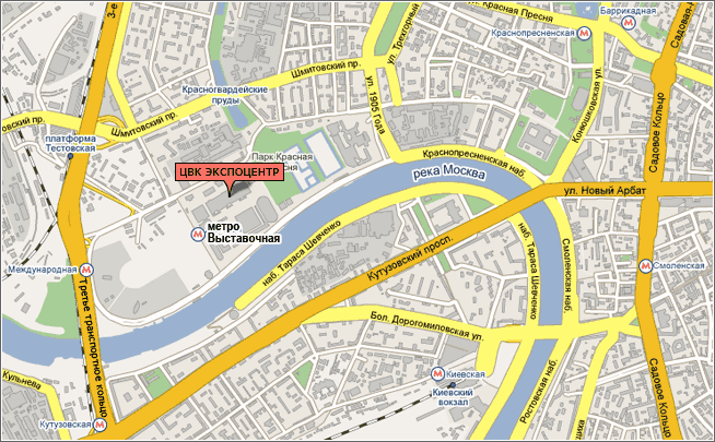 Карта москва пресненская набережная